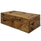 ZNTS Coffee Table 90x50x30 cm Genuine Teak Brown 244558