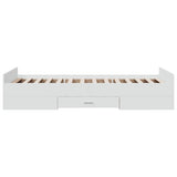 Bed Frame with Drawers without Mattress White 100x200 cm 3280328