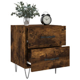 Bedside Cabinets 2 pcs Smoked Oak 40x35x47.5 cm Engineered Wood 827303