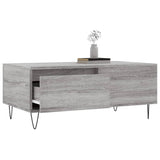 Coffee Table Grey Sonoma 90x50x36.5 cm Engineered Wood 830810