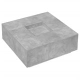 ZNTS Coffee Table Concrete Grey 100x100x40 cm Engineered Wood 3284052