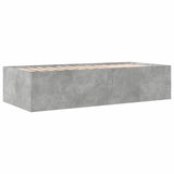 Bed Frame with Storage with Drawer Concrete Grey 80 x 200 cm 3429650