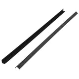 5 pcs Decking Angle Trims WPC 170 cm Black 45020