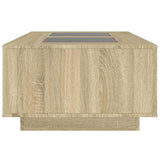 Coffee Table with Infinity LED Sonoma Oak 116x69x40 cm 3284058