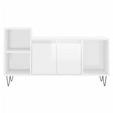 TV Cabinet High Gloss White 100x35x55 cm Engineered Wood 831318