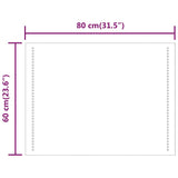 LED Bathroom Mirror 80x60 cm 151730