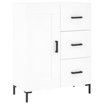 Highboard White 69.5x34x180 cm Engineered Wood 3190021