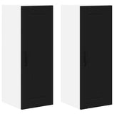 Wall Cabinet LUCCA 2 pcs Black 30 x 31 x 80 cm Engineered Wood 885008