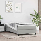 Pocket Spring Bed Mattress Medium Light Grey 100x190x20 cm Twin 347854