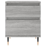 ZNTS Bedside Cabinets 2 pcs Grey Sonoma 40x35x50 cm Engineered Wood 830665