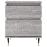 Bedside Cabinets 2 pcs Grey Sonoma 40x35x50 cm Engineered Wood 830665