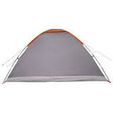 Camping Tent with Roof Grey and Orange 335 x 275 x 180 cm 42028639