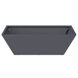 Garden Planter 5 pcs Anthracite 50 x 50 x 15 cm 873829