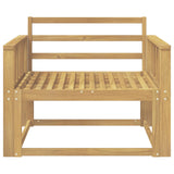 Outdoor Middle Sofa Solid Acacia Wood White 3439003