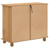 Chest of Drawer ASKIM Brown 91 x 40 x 79 cm Solid Pine Wood 4105421