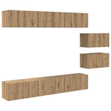 TV Cabinet Set 8 pcs Artisan Oak Engineered Wood 3393353