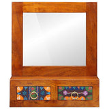 Wall Cabinet Brown 40 x 20 x 50 cm Solid Acacia Wood 4016523