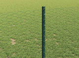 Welded Wire Fence 25 x 1 m PVC-Coated Steel Green Mesh 3336717