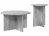 Side Table Set with Storage 2 pcs Grey Sonoma Engineered Wood 8001034