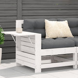 Garden Sofa White Solid pine wood Compact Modular Garden Sofa 844879