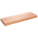 Bathroom Countertop Light Brown 80x30x cm Treated Solid Wood 3156115