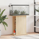 Aquarium Stand Sonoma Oak 75x36x72.5 cm Engineered Wood 833650