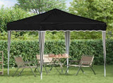 Pop-up Party Tent 195 x 195 x 245 cm Black Oxford Fabric 42019722