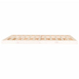 Bed Frame without Mattress White 150x200 cm King Size Solid Wood Pine 823440