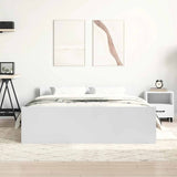 Bed Frame without Mattress White 150x200 cm King Size 3203754