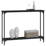 Console Table Black 100x22.5x75 cm Engineered Wood 834015