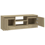 ZNTS TV Cabinet with Door Sonoma Oak 102x30x36 cm 823353