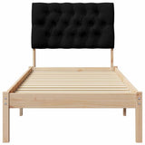 Bed Frame with Upholstered Headboard Brown 80 x 200 cm 878851
