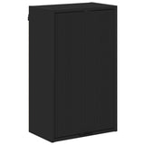 Bathroom Cabinet Wall-mounted with Door Black 39 x 23.5 x 65 cm 883385