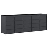 Wheelie Bin Storage for 5 Bins Anthracite 340 x 77.5 x 121.5 cm 3394746
