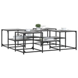 Coffee Table Grey Sonoma 121x121x40 cm Engineered Wood 839071