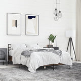 Bed Frame without Mattress Brown Oak 120x200 cm 3280041