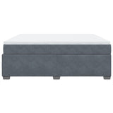 Box Spring Bed with Mattress Dark Grey 180x200 cm Velvet 3285300
