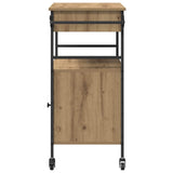 Kitchen Trolley Artisan Oak 56 x 43 x 89.5 cm Engineered Wood 871667