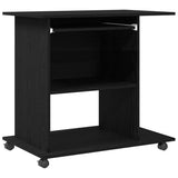 Computer Desk Black Oak 80x50x75 cm Engineered Wood 862500