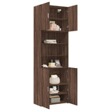 Highboard Brown Oak 80x42.5x249 cm Engineered Wood 3281363