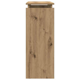 Console Table Artisan Oak 80x30x80 cm Engineered Wood 856625
