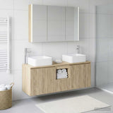 Bathroom Cabinet Set 4 pcs Sonoma Oak Engineered Wood 3406385