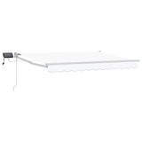 Manual Retractable Awning with LEDs White 3 x 2 m 3419203