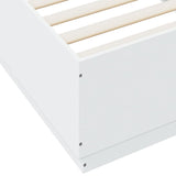 Bed Frame with LED without Mattress White 90x200 cm 3209632