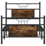 Bed Frame without Mattress Smoked Oak 90x200 cm Engineered Wood 4106754