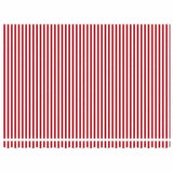 Retractable Awning Manual Red and white 450 x 300 cm Fabric 3330918