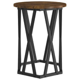 Coffee Table 2 pcs Smoked Oak Engineered Wood and Steel 868263