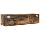 ZNTS TV Cabinet Smoked Oak 100x31x25.5 cm Engineered Wood 861480
