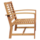 Garden Bench Natural 110 x 64 x 76.5 cm Solid teak wood 42006401