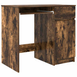 Desk Smoked Oak 86x49x76 cm Engineered Wood 861827